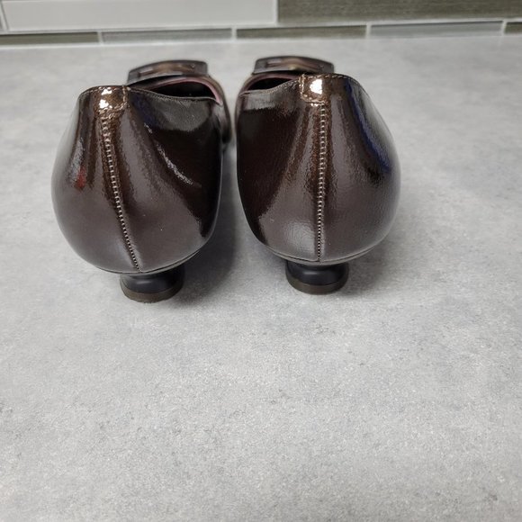 11 Clarks Artisan Brown Leather and Suede Slip On Shoes - Picture 4 of 10